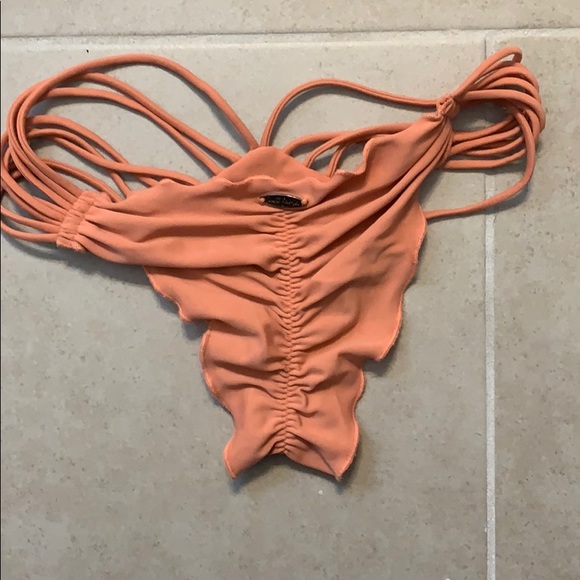 Luli Fama Coral Small/X Small Triangle Bikini - Picture 3 of 4